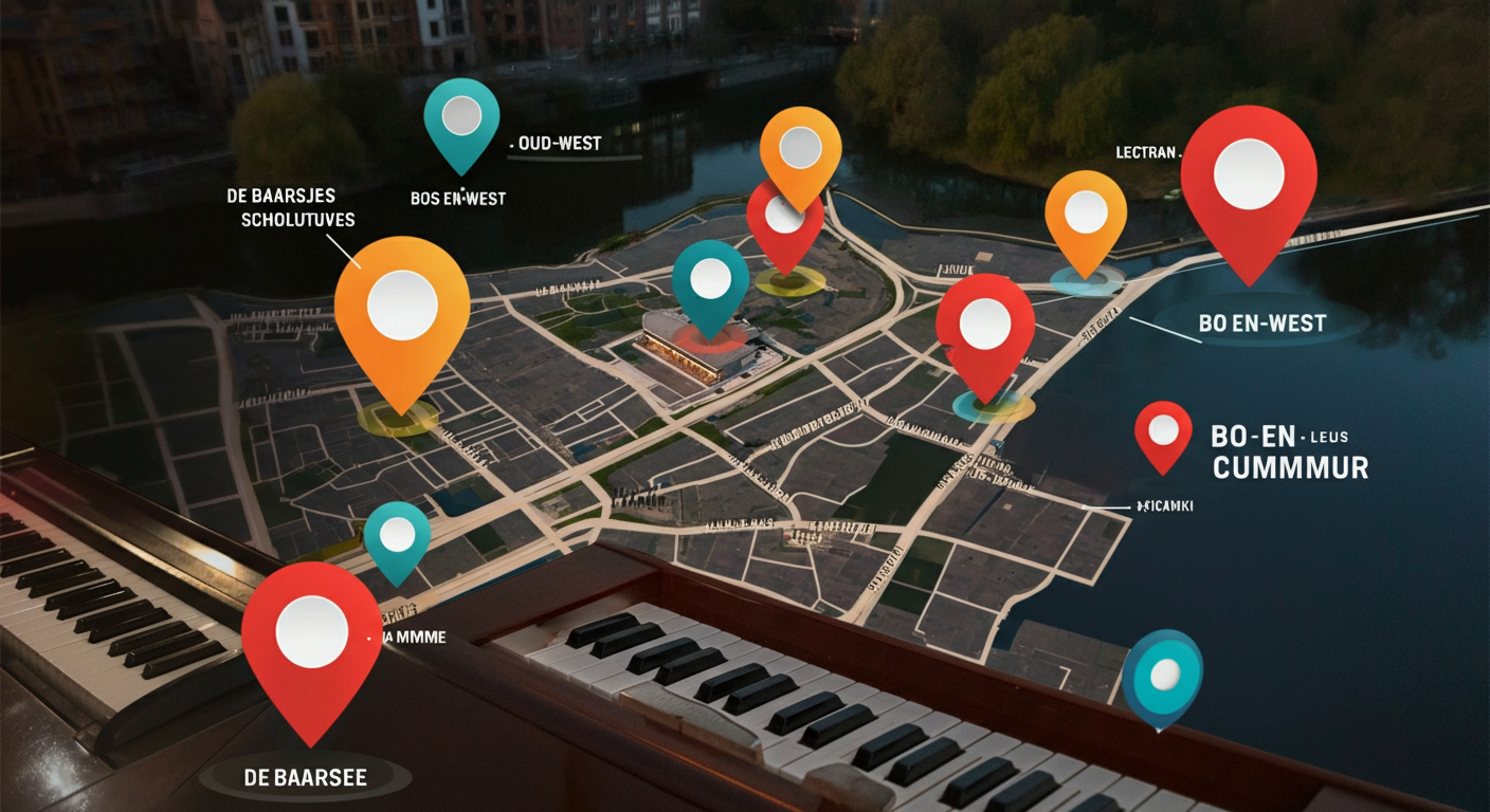 Locaties voor alternatieve pianoles in Amsterdam West wijken