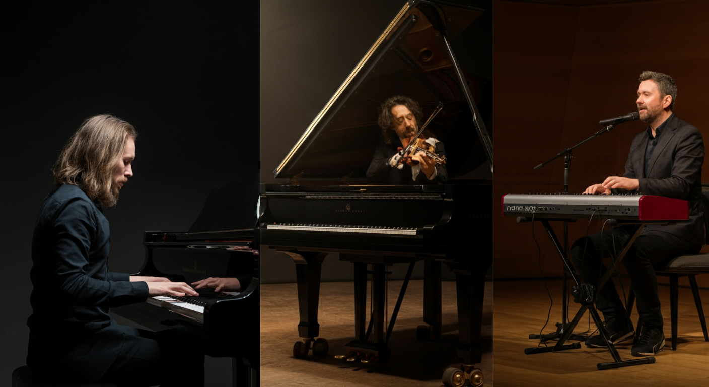 Verschillende pianostijlen: klassiek, jazz en pop piano